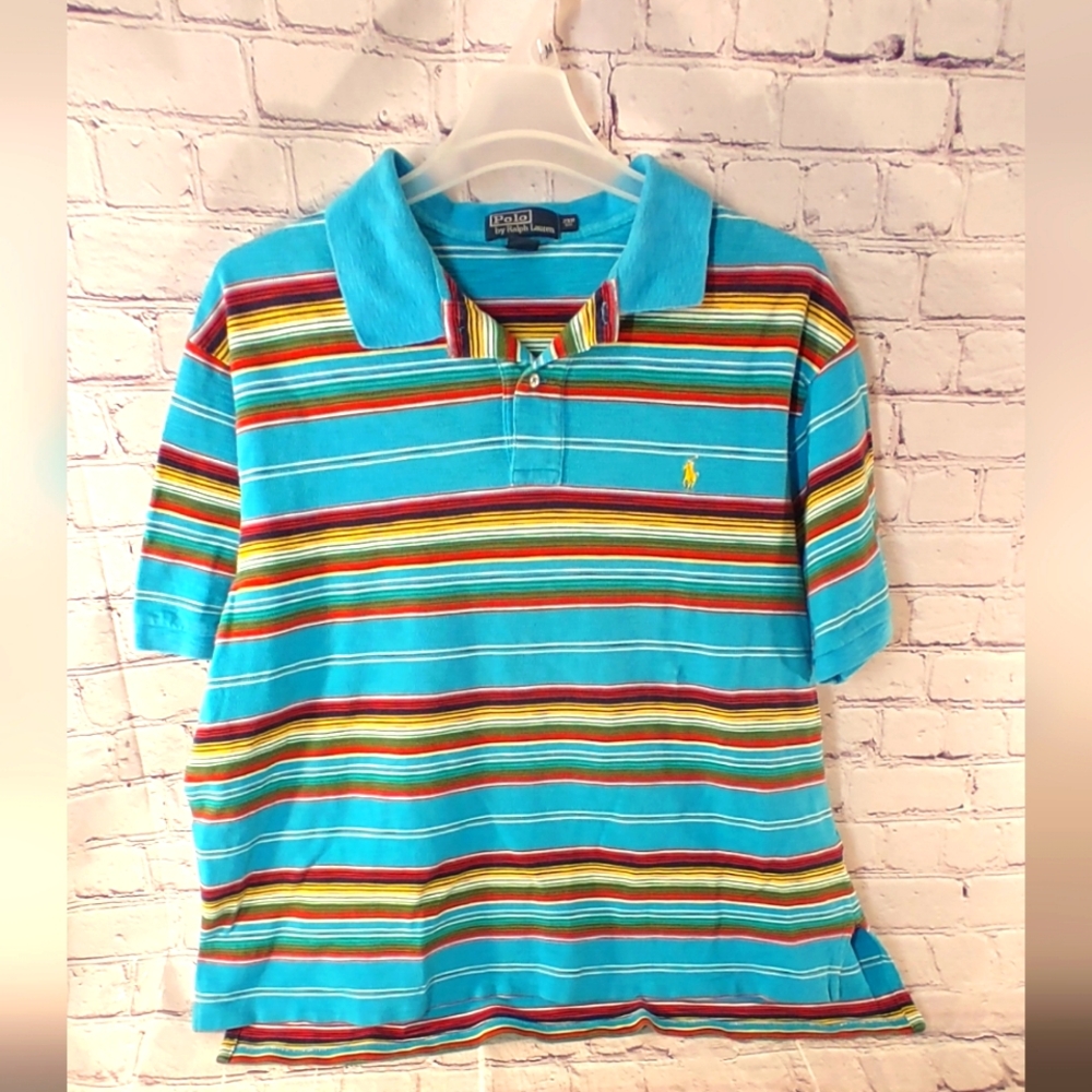 Polo Ralph Lauren 2XB Striped Y2K Cotton Polo